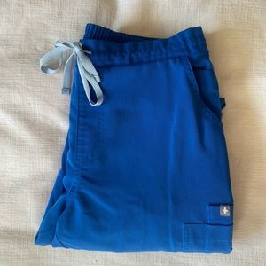 Figs royal blue Yola Skinny Scrub Pant